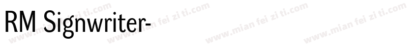 RM Signwriter字体转换